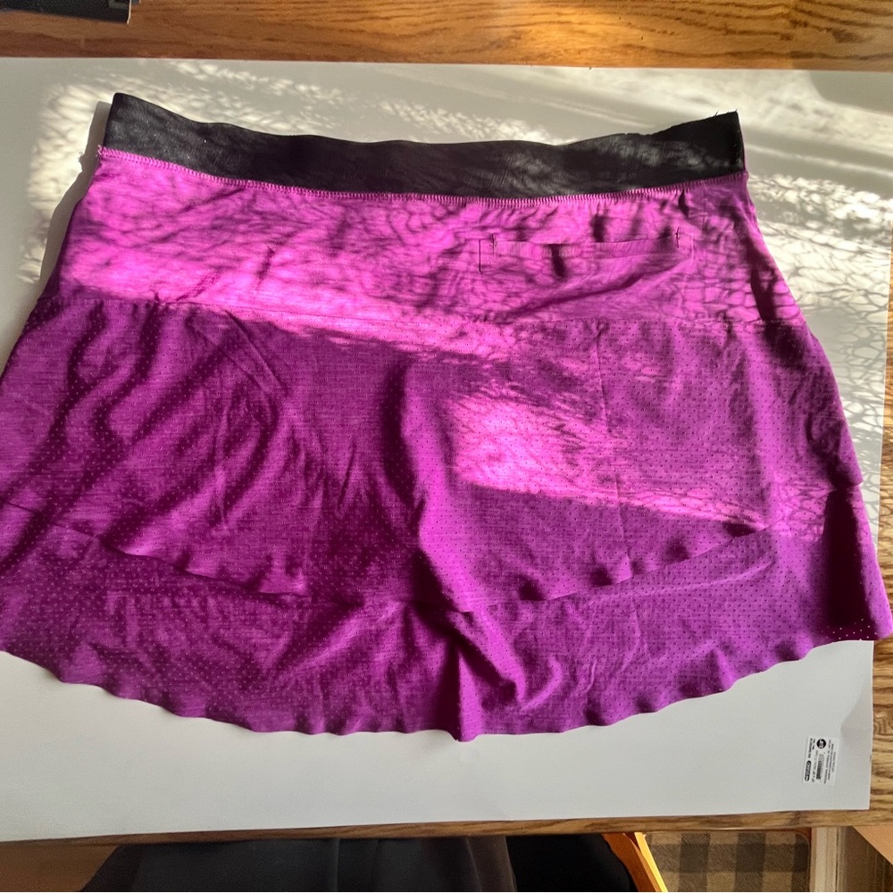 Nike Golf Dri-Fit Skort Skirt Heathered Purple Lightweight Perforated Size XL - Picture 11 of 16